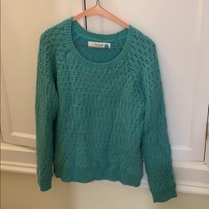 Anthropologie Teal Sparrow Sweater